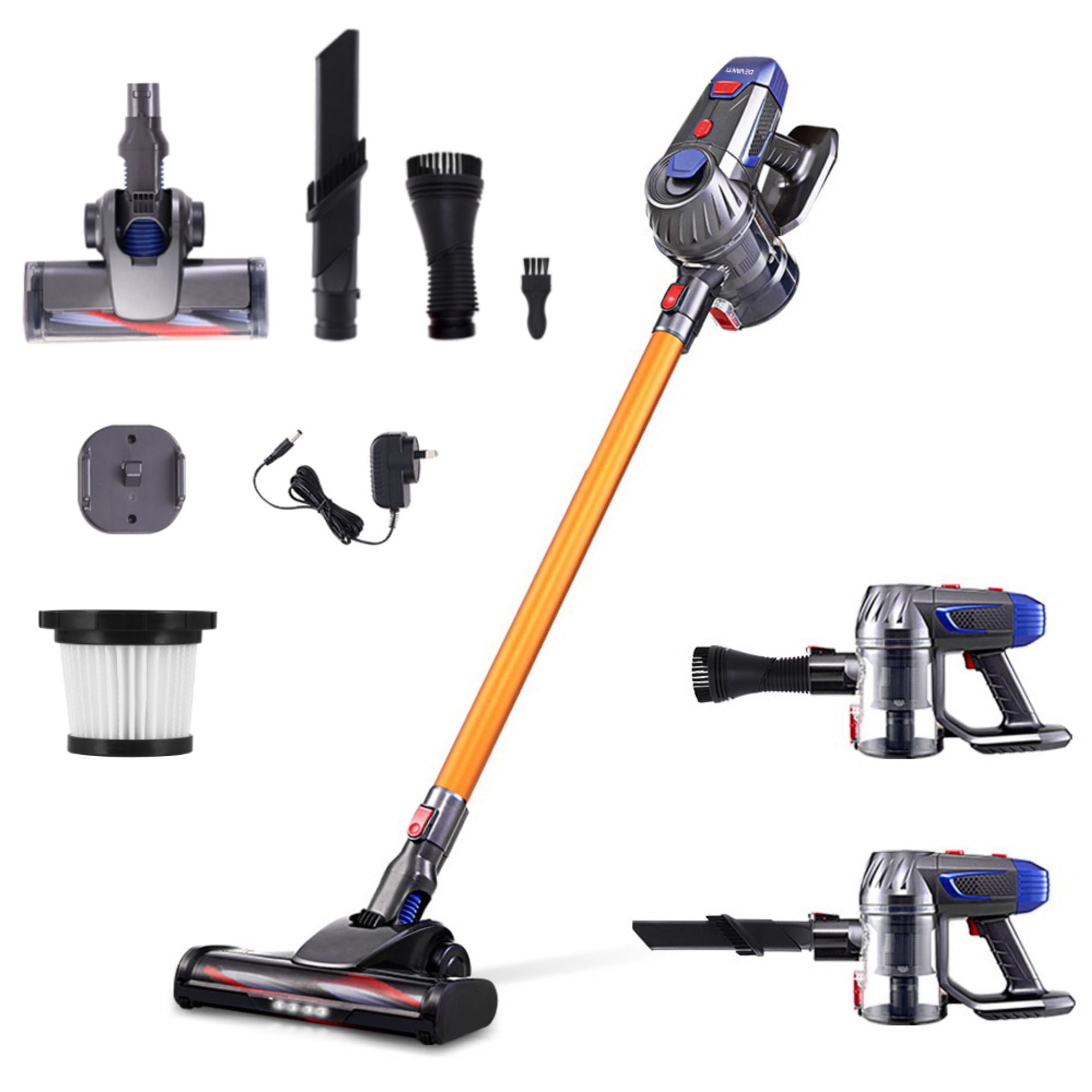 Devanti Stick Vacuum Cleaner Bagless Cordless 150W Gold