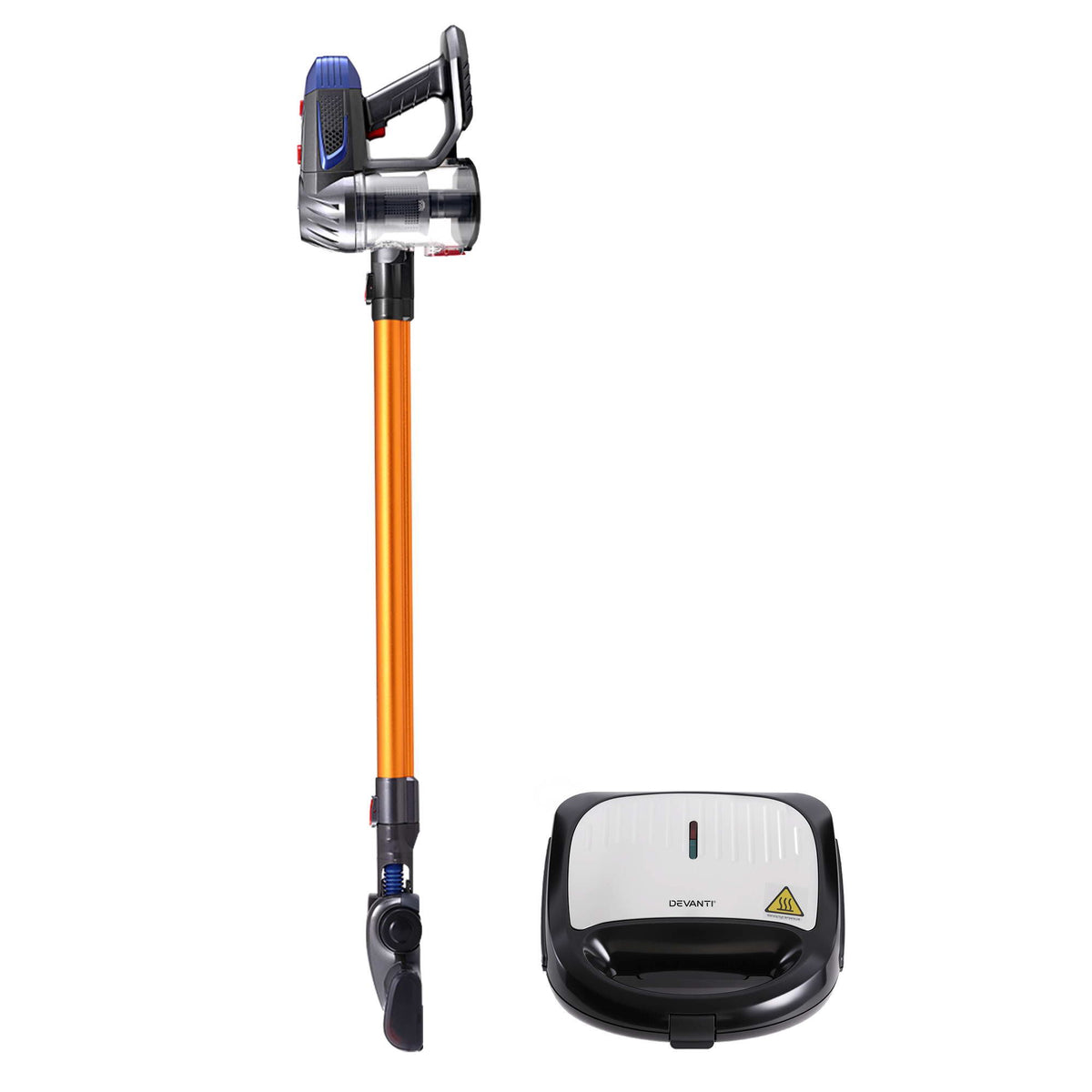 Devanti K7 Cordless Stick Vacuum Cleaner plus 3-in-1 - VAC-K7-GD-SM-3IN1-BK