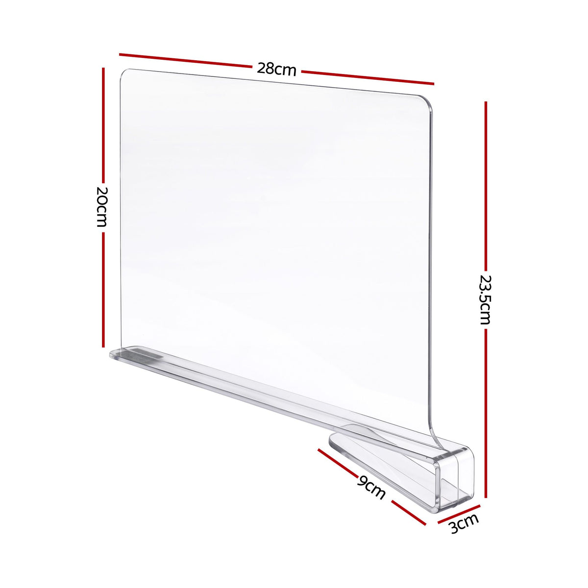 Artiss 6 Pack Closet Organizers and Storage Clear Shelf Dividers