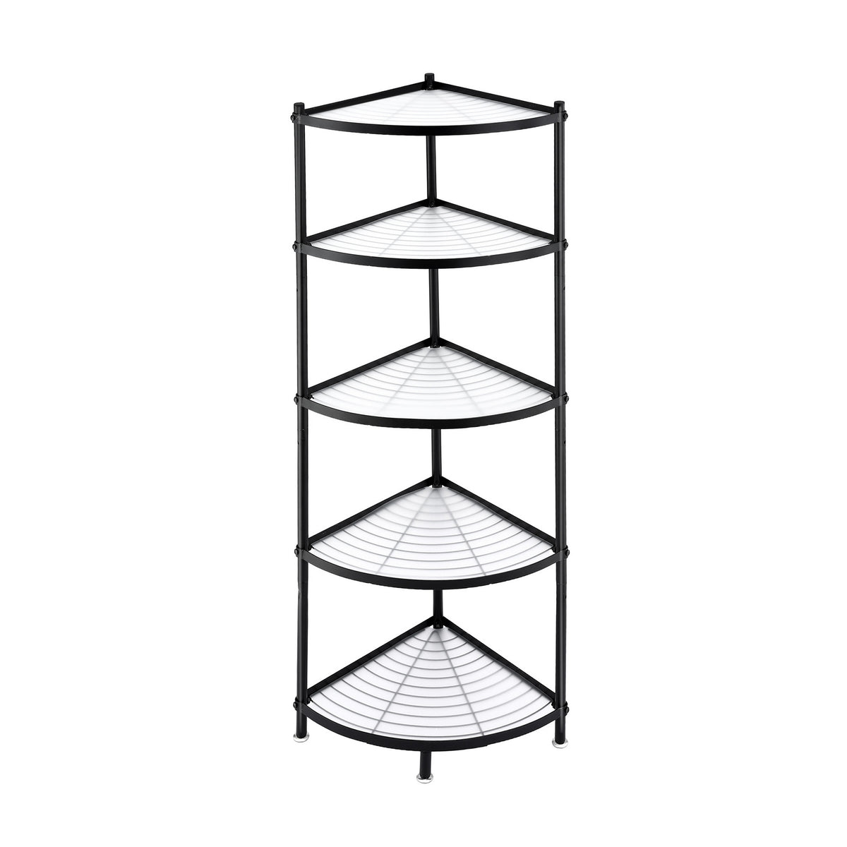 Artiss 5-Tier Kitchen Corner Shelf Rack Stand Microwave Metal Storage Shelves