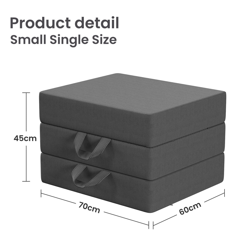 15cm Small Single BedStory 3-Fold Mattress Folding Foam - XFGH-MA-L-FD-15-SS-GY