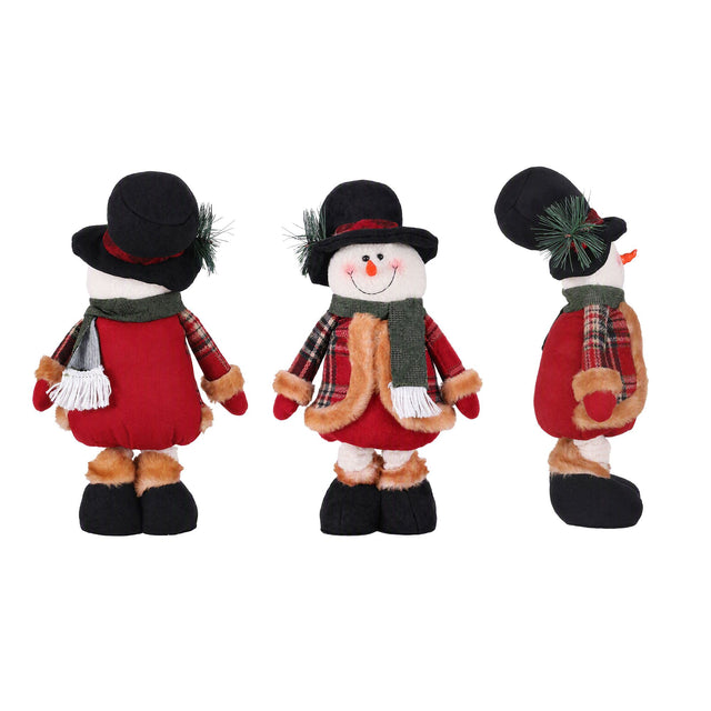 Jingle Jollys Christmas Snowman Ornament 40-56cm, Telescopic