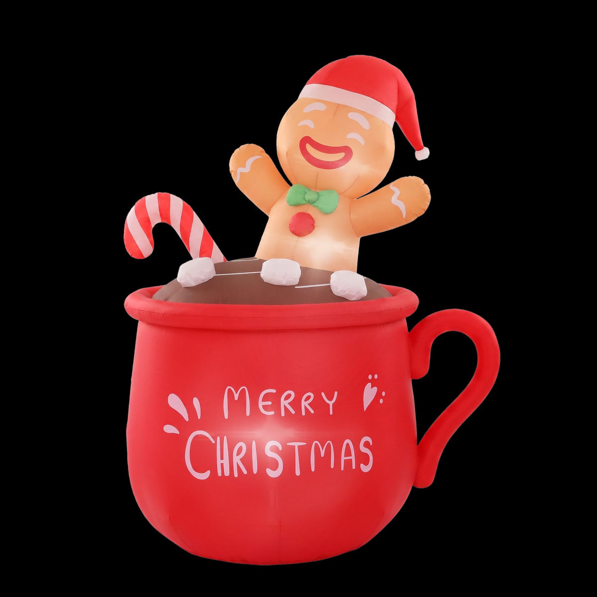 Jingle Jollys Christmas Inflatable Cup 1.8M Height LED Outdoor Decorations Illuminated