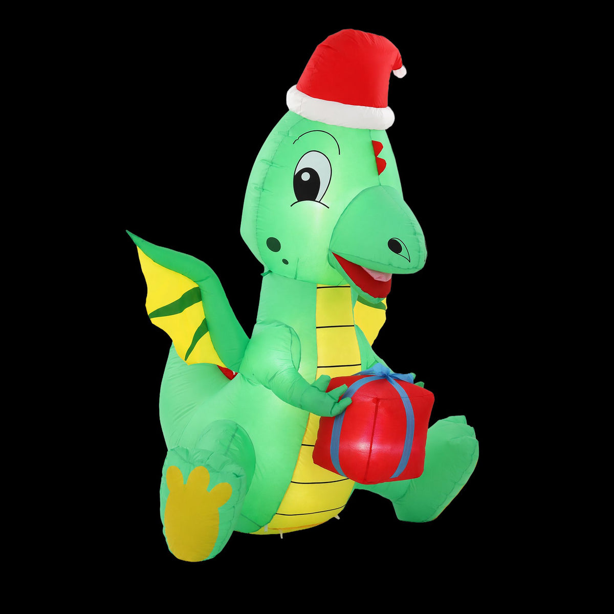 Jingle Jollys Christmas Inflatable Dragon 1.8M Height LED Outdoor Decorations Illuminated