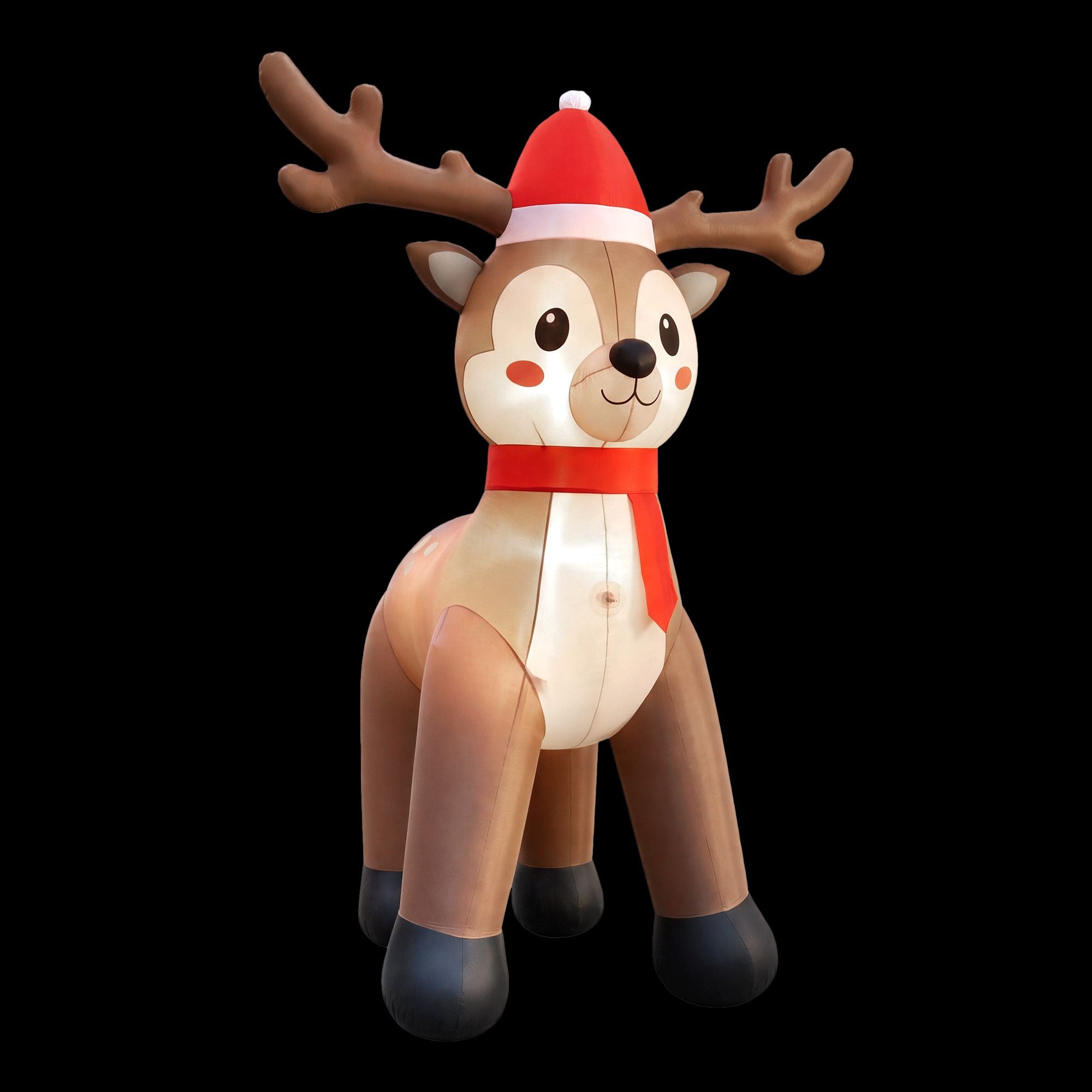 Jingle Jollys Christmas Inflatable Reindeer 2.5M Illuminated Decorations