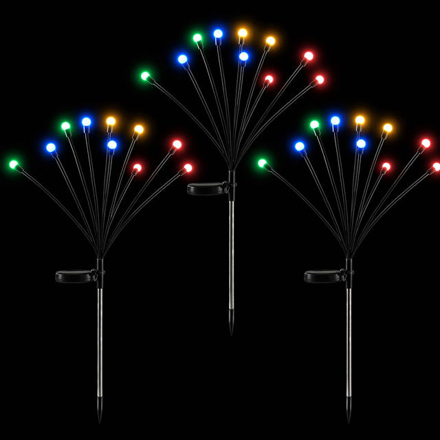 Jingle Jollys Christmas Lights Solar Firefly Lights Garden Decoration 3 Pack