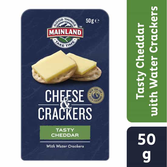 Mainland Tasty Cheddar Cheese & Crackers Snack Pack (50 gs)