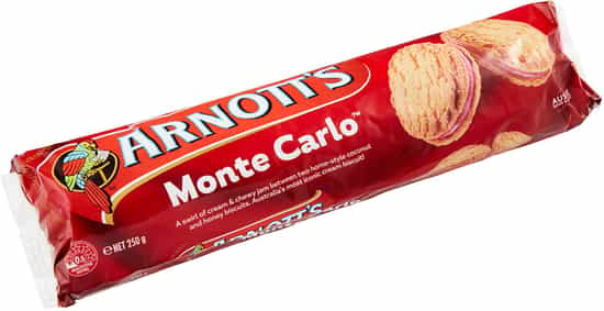 Arnott's Monte Carlo Cream Biscuits (250 gs)