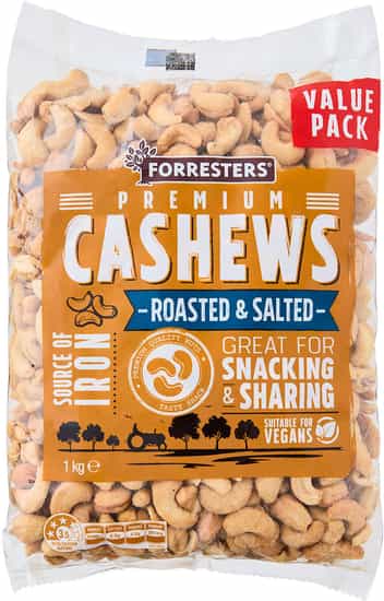 Forresters Roasted & Salted Cashew (1 kg)