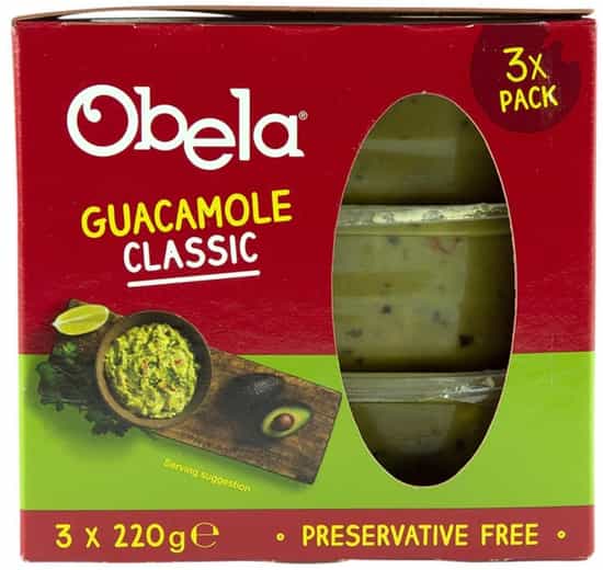 Obela Classic Guacamole (220 g x 3 pk)