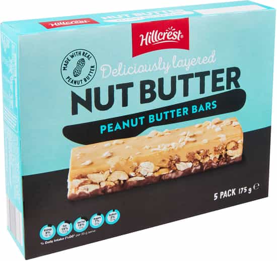 Hillcrest Peanut Butter Nut Bars (175 gs)