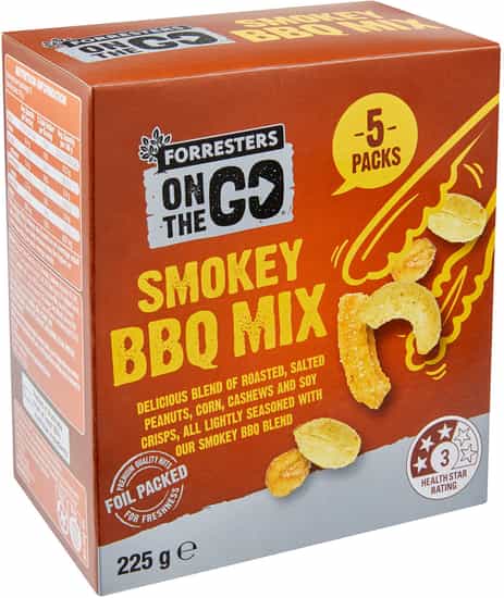 Forresters On The Go Smokey BBQ Mixed Nuts (225 gs)