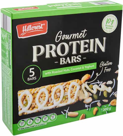 Hillcrest Gourmet Roasted Nuts, Coconut & Yoghurt Protein Bars (200 g 5 pks)