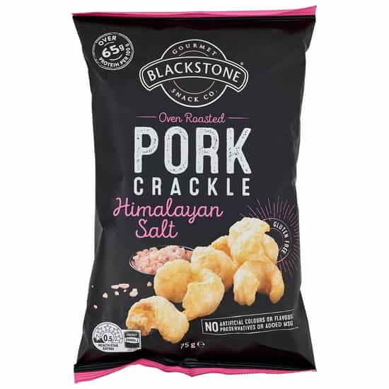 Blackstone Gourmet Snack Co Himalayan Salt Pork Crackle (75 gs)