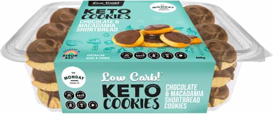 The Monday Foods Co. Keto Chocolate & Macadamia Shortbread Cookies (660 g)