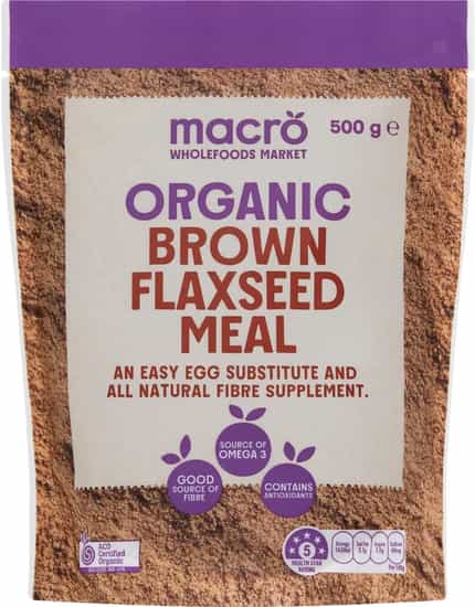 Macro Organic Brown Flaxseed Meal (500 gs)
