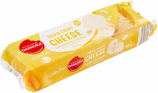 Damora Thin & Crispy Cheese Flavoured Rice Crackers (90 gs)