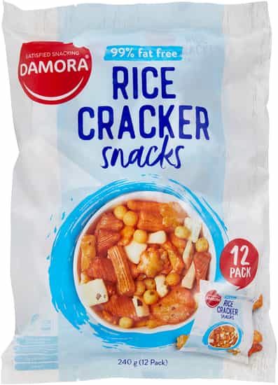Damora Rice Crackers Snack Multipack (12 pks)