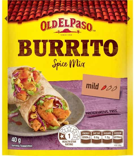Old El Paso Burrito Spice Mix (40 gs)