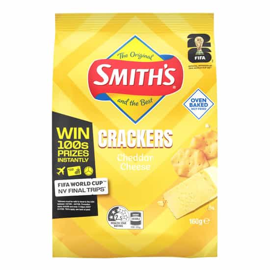 Smith's Cheddar Cheese Crackers (160 gs)