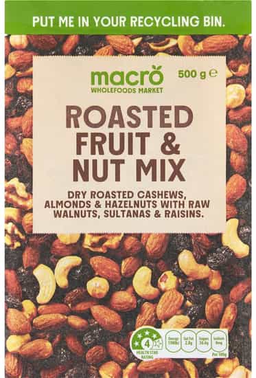 Macro Fruit & Nut Roasted Mix (500 gs)