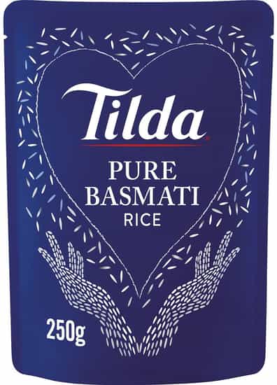 Tilda Microwave Steamed Pure Basmati Rice (250 gs)