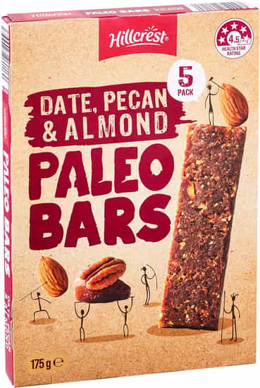 Hillcrest Date, Pecan & Almond Paleo Bar (175 gs)