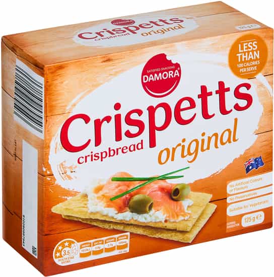 Damora Crispetts Original Crispbread (125 gs)