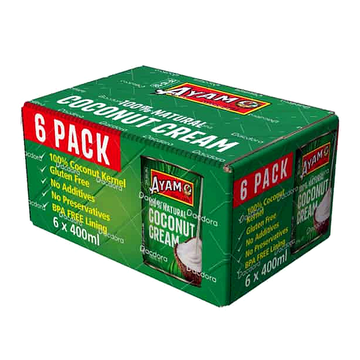 Ayam Coconut Cream (400 ml 鑴?6 pk)