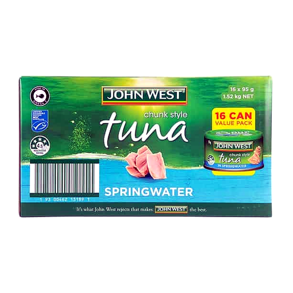 John West Tempters Tuna in Springwater (95 g x 16 pk)