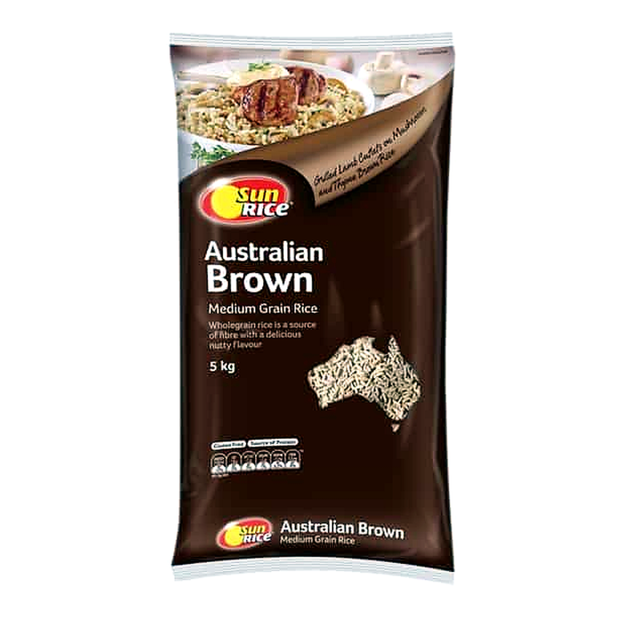 SunRice Medium Grain Brown Rice (5 kg)