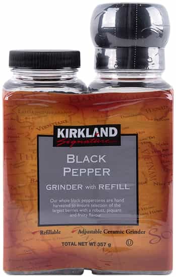 Kirkland Signature Black Pepper Grinder and Refill (357 g)