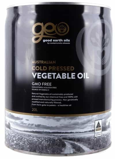 Good Earth Cold Press Vegetable Oil (20 L)