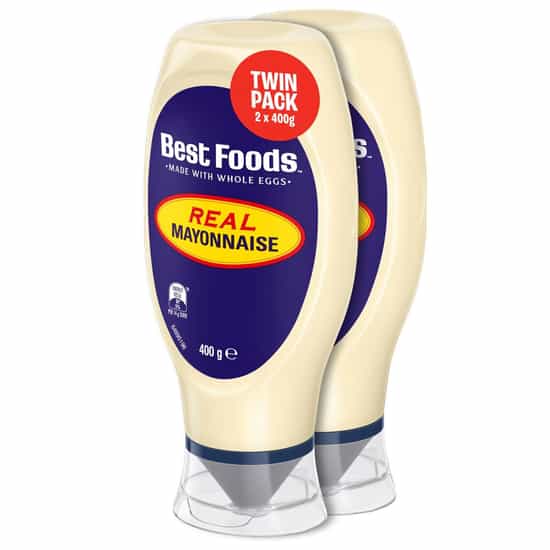 Best Foods Real Mayo Squeezy (400 g 脳 2 pk)