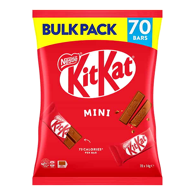 Nestle Kit Kat Chocolate Bars (14 g 脳 70 pk)