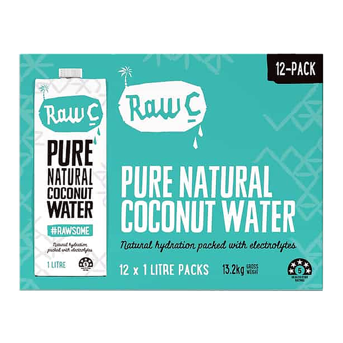 Raw C Coconut Water Cartons (1 L x 12 pk)