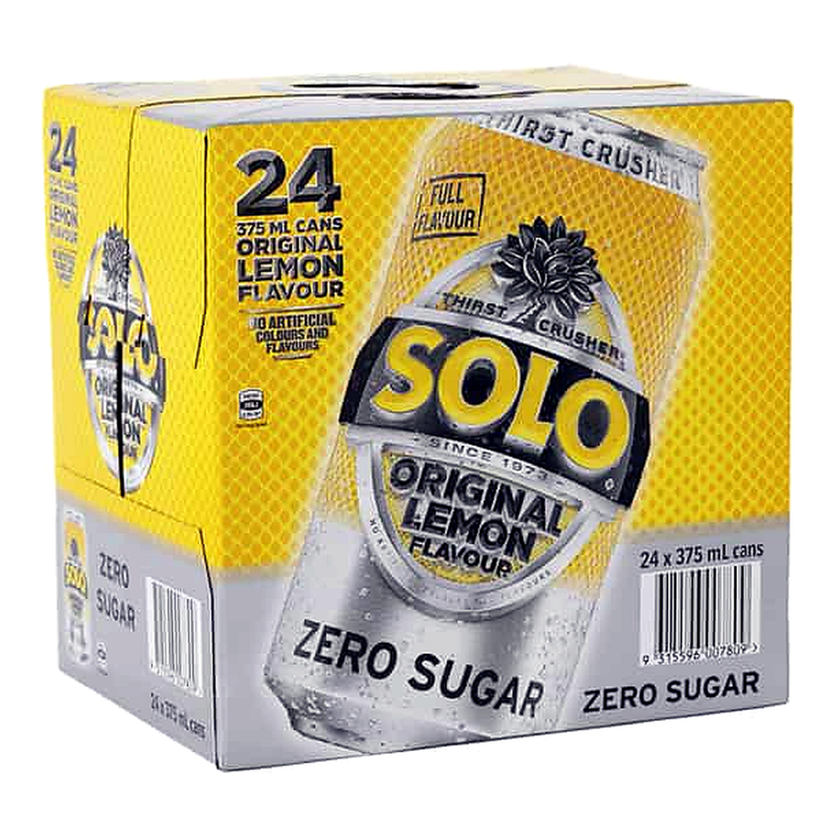 Solo Lemon No Sugar Soda (375 ml 脳 24 pk)