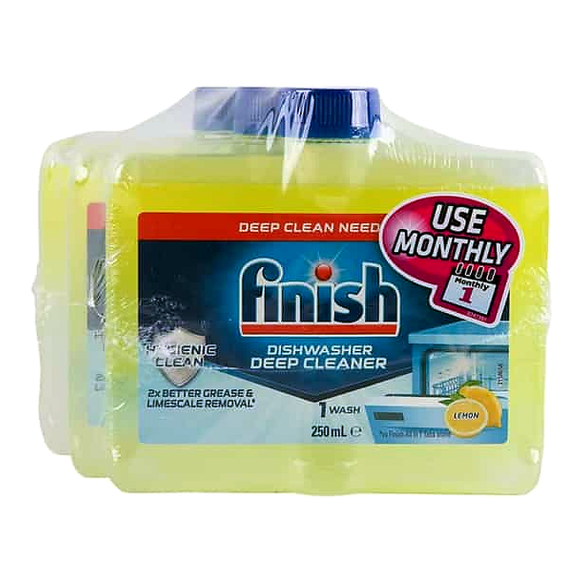 Finish Dishwasher Cleaner (250 ml x 4 pk)