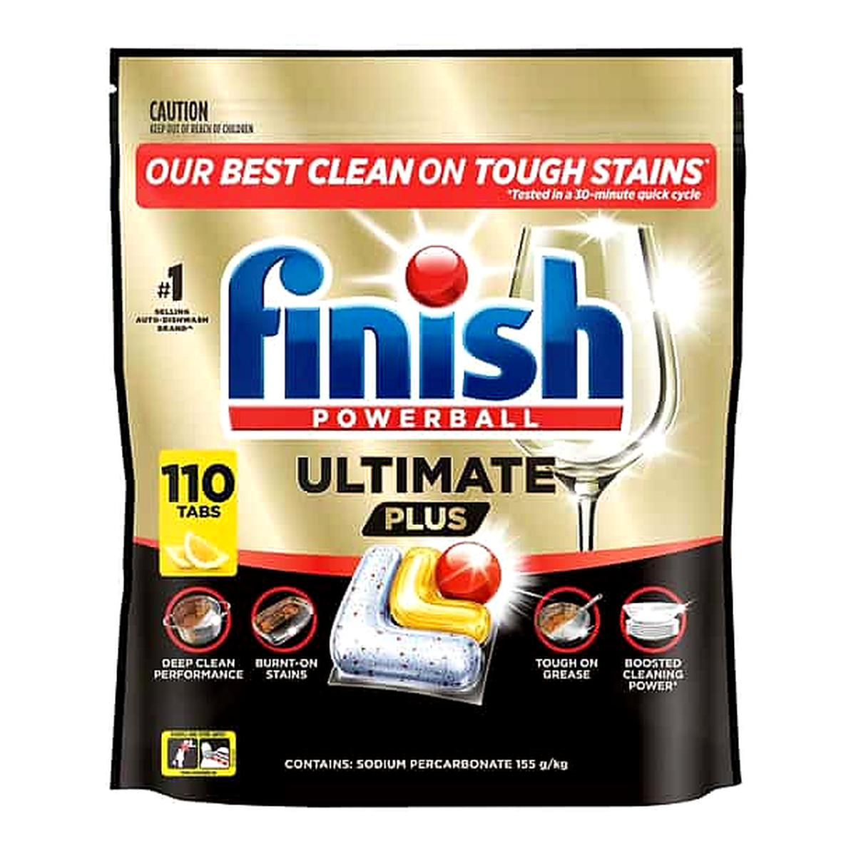 Finish Ultimate Plus Dishwashing Capsules (110 ct)