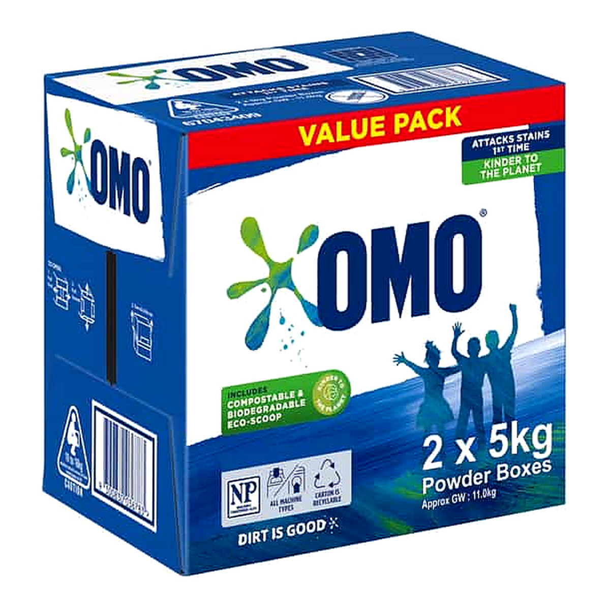 Omo Active Clean Laundry Powder Value Pack (10 kg)