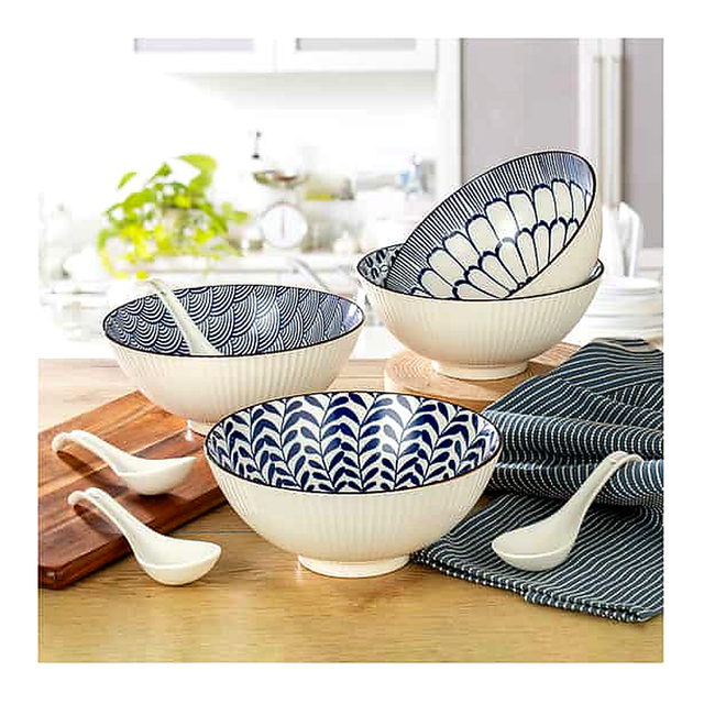 Signature Bowls With Spoon 8 Piece Set (8 pk)