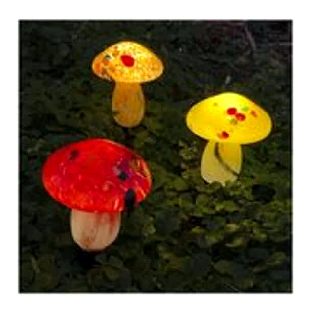 Infintiyx1 Solar Mushroom Lights (3 pk)