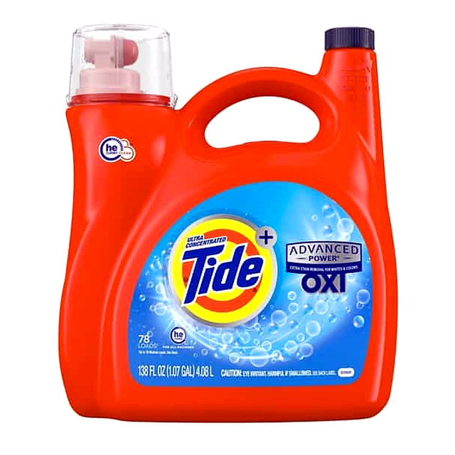 Tide Oxi Advanced Liquid Laundry Detergent (4.08 L)