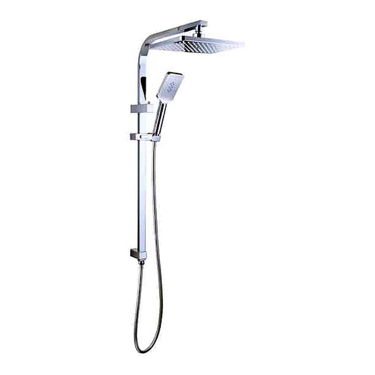 Presenza Chrome Shower Panel with Adjustable Sliding Shower Holder (1 ea)