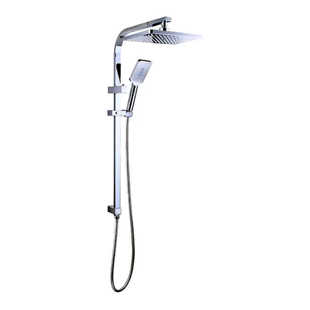 Presenza Chrome Shower Panel with Adjustable Sliding Shower Holder (1 ea)