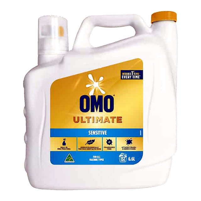 OMO Ultimate Sensitive Laundry Liquid Detergent (6.6 L)