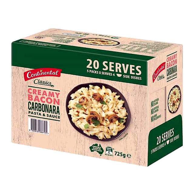 Continental Creamy Bacon Carbonara (145 g x 5 pk)