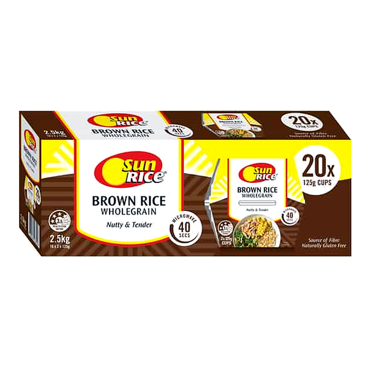 Sunrice Brown Rice (125 g x 20 pk)