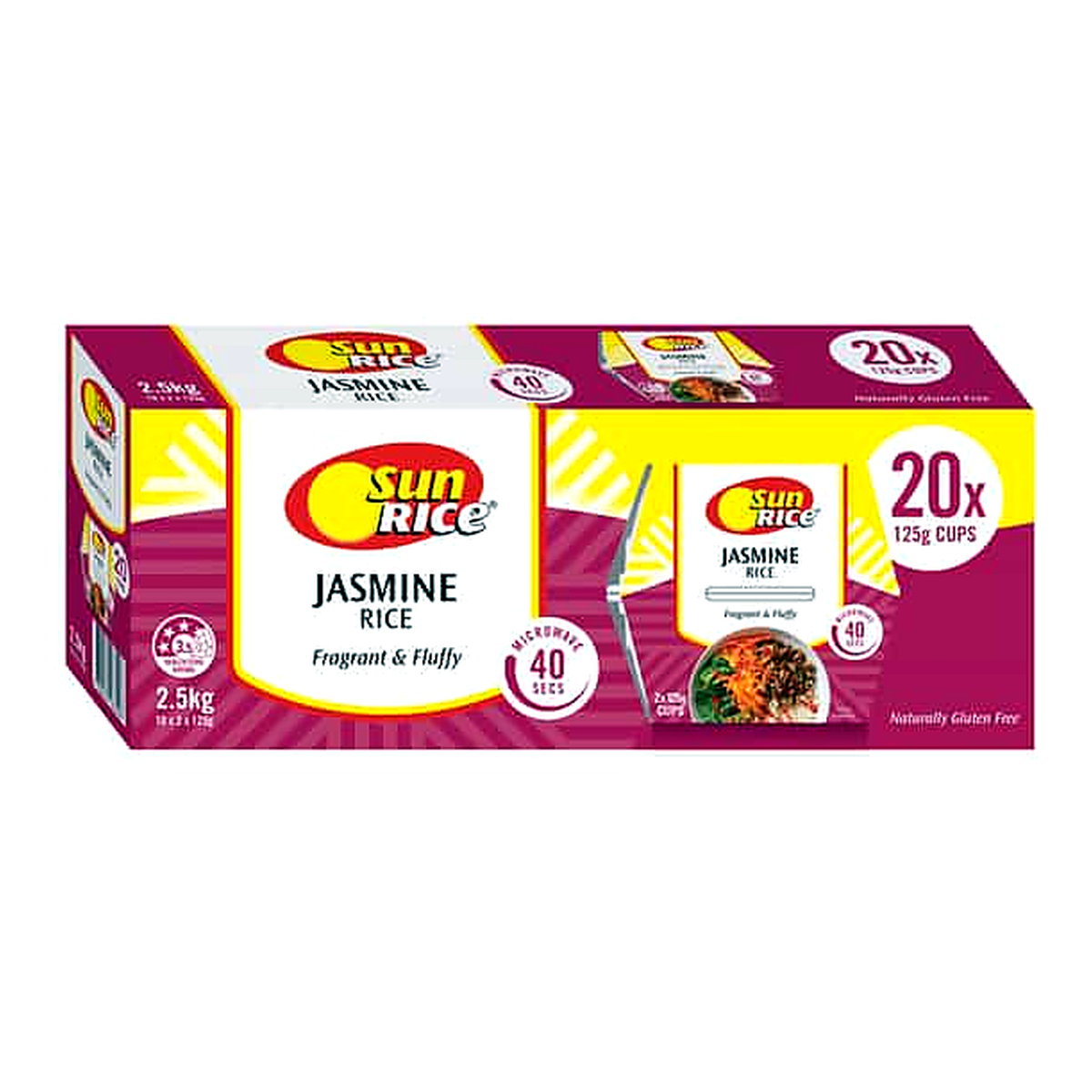 Sunrice Jasmine Brown Rice (125 g x 20 pk)