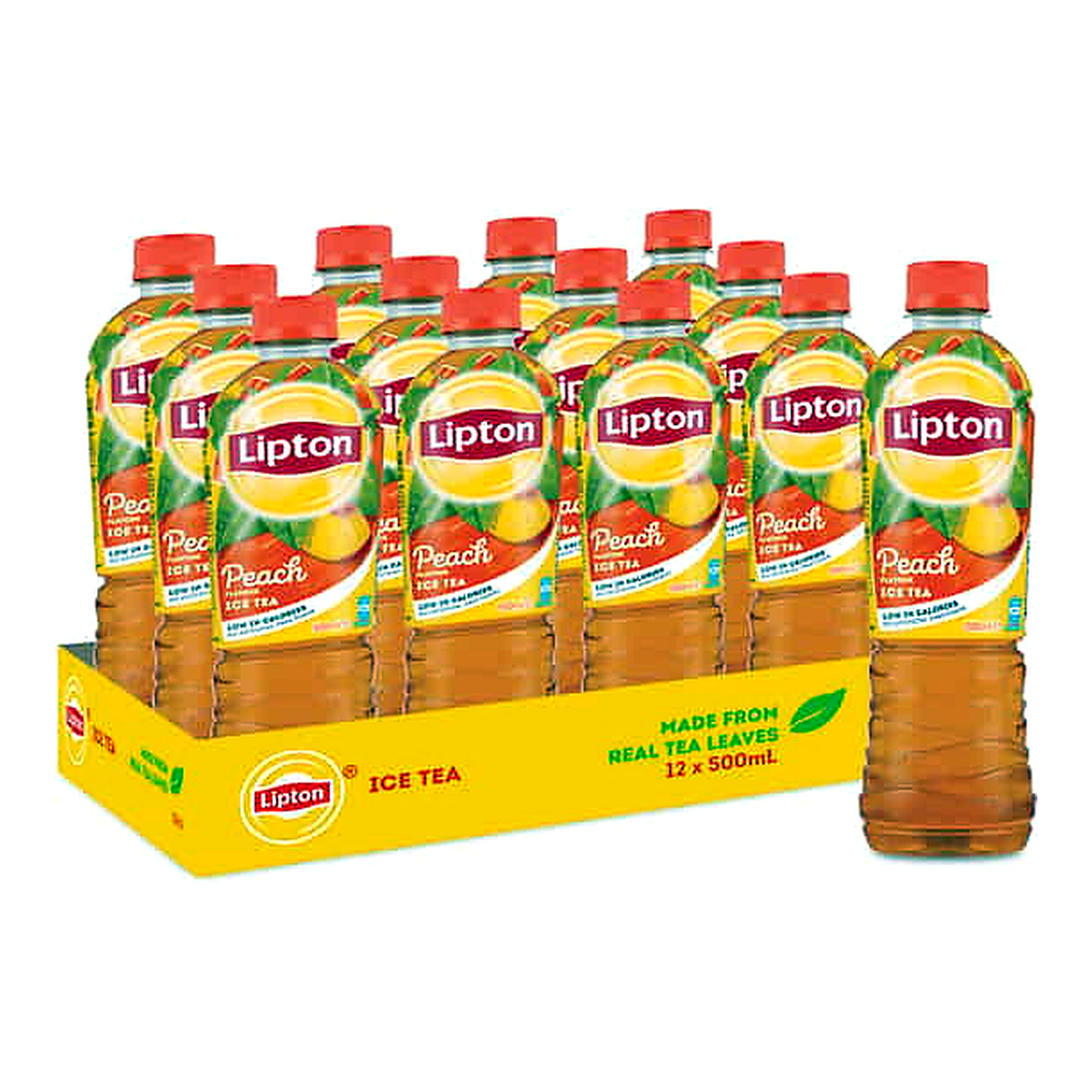 Lipton Peach Iced Tea Bottles (500 ml x 12 pk)